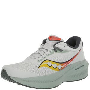 Saucony Men's Triumph 21 Sneaker, Fog/Bough, 12